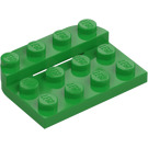 LEGO Bright Green Plate 3 x 4 x 0.7 Rounded (3263)