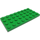 LEGO Leuchtend grün Platte 4 x 8 (3035)