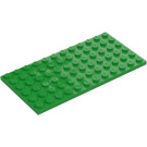 LEGO Fel groen Plaat 6 x 12 (3028)