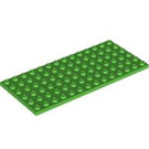 LEGO Fel groen Plaat 6 x 14 (3456)