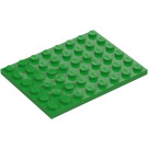 LEGO Jasno zielony Talerz 6 x 8 (3036)