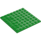 LEGO Leuchtendes Grün Platte 8 x 8 (41539 / 42534)