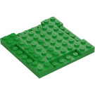 LEGO Kirkas vihreä Levy 8 x 8 x 0.7 jossa Cutouts (2628)