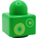 LEGO Vert clair Primo Brique 1 x 1 avec Circles (31000)