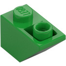 LEGO Bright Green Slope 1 x 2 (45°) Inverted (3665)