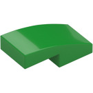 LEGO Verde brillante Pendenza 1 x 2 Curvo (3593 / 11477)