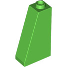 LEGO Leuchtend grün Steigung 1 x 2 x 3 (75°) mit hohlem Bolzen (4460)