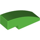 LEGO Leuchtend grün Steigung 1 x 3 Gebogen (50950)