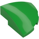 LEGO Fel groen Helling 1 x 3 x 3 Gebogen Rond Kwart  (76797)