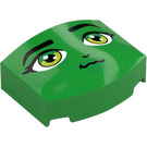 LEGO Bright Green Slope 3 x 4 Curved (Face) with Elphaba (5787)