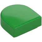 LEGO Verde brillante Plana 1 x 1 Mitad Oval (24246 / 35399)