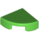 LEGO Leuchtend grün Fliese 1 x 1 Quartal Kreis (25269 / 84411)