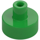 LEGO Fel groen Tegel 1 x 1 Rond met Hollow Staaf (20482 / 31561)