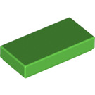 LEGO Bright Green Tile 1 x 2 with Groove (3069 / 30070)