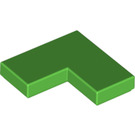 LEGO Fel groen Tegel 2 x 2 Hoek (14719)
