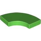 LEGO Bright Green Tile 2 x 2 Curved Corner (27925)