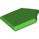 LEGO Fel groen Tegel 2 x 3 Pentagonal (22385 / 35341)
