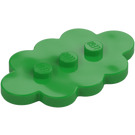 LEGO Verde brillante Plana 3 x 5 Cloud con 3 Espigas (35470)