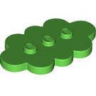 LEGO Fel groen Tegel 3 x 5 Cloud met 3 Studs (35470)