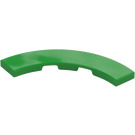 LEGO Bright Green Tile 4 x 4 Curved Corner with Cutouts (3477 / 27507)