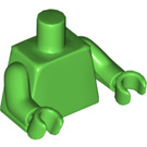 LEGO Leuchtend grün Torso mit Arme und Hände (76382 / 88585)