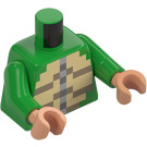 LEGO Bright Green Turtle Skin Warrior Minifig Torso (973 / 76382)