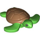 LEGO Bright Green Turtle (Small) with Medium Flesh Shell (67040 / 104101)