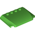 LEGO Bright Green Wedge 4 x 6 Curved (52031)