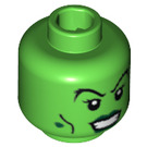 LEGO Leuchtend grün Witch Kopf (Sicherheitsbolzen) (15056 / 91310)