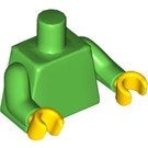 LEGO Bright Green Woman Minifig Torso (973 / 76382)