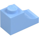 LEGO Světle modrá Klenba 1 x 2 Převrácený (78666)