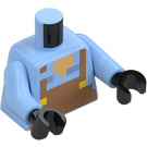 LEGO Azul claro brillante Armorsmith Minifigura Torso (973 / 76382)