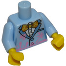 LEGO Bright Light Blue Birthday Cake Guy Minifig Torso (973 / 88585)