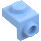 LEGO Bright Light Blue Bracket 1 x 1 with 1 x 1 Plate Down (36841)