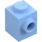 LEGO Bright Light Blue Brick 1 x 1 with Stud on One Side (87087)