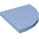 LEGO Bright Light Blue Brick 12 x 12 Round Corner  without Top Pegs (6162 / 42484)