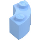 LEGO Bright Light Blue Brick 2 x 2 Round Corner with Stud Notch and Reinforced Underside (85080)