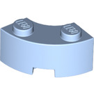 LEGO Bleu clair brillant Brique 2 x 2 Rond Coin avec encoche de tenons et dessous renforcé (85080)