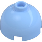 LEGO Bright Light Blue Brick 2 x 2 Round with Dome Top (Hollow Stud, Axle Holder) (3262 / 30367)