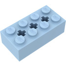 LEGO Helder Lichtblauw Steen 2 x 4 met As Gaten (39789)