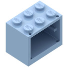 LEGO Lyseblå Skab 2 x 3 x 2 med solide knops (4532)