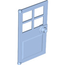 LEGO Bright Light Blue Door 1 x 4 x 6 with 4 Panes and Stud Handle (60623)