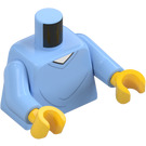 LEGO Leuchtendes Hellblau Weiblich im Krankenhaus Gown Minifigur Torso (973 / 76382)