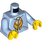 LEGO Female with Bright Light Blue Jacket Minifig Torso (76382)