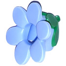 LEGO Bleu clair brillant Fleur Costume Couvre-chef avec Green Bud