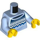 LEGO Helder Lichtblauw Guide Minifig Torso (973 / 76382)