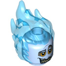 LEGO Bright Light Blue Hades Head (43377)