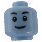 LEGO Bleu clair brillant Diriger avec Queasy Affronter (Goujon solide encastré) (3626)