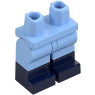 LEGO Helder lichtblauw Heupen met Bright Licht Blauw Poten en Dark Blauw Boots Patroon (73200)