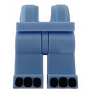 LEGO Bleu clair brillant Jambes avec Noir Chien Claws (3815)